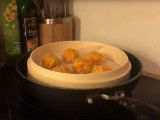 Recette pour chat : boulettes vapeur poulet et crevettes