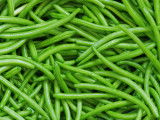 Un tas de haricots verts