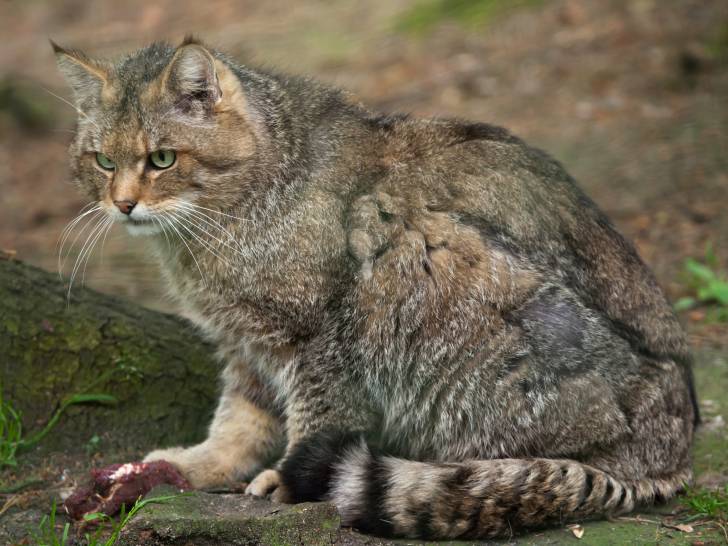 Un Chat Forestier dans une forêt