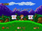 Capture d'écran du jeu vidéo « Bubsy in Claws Encounters of the Furred Kind »