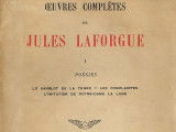 La page de couverture du recueil &laquo; Le sanglot de la terre &raquo; &eacute;crit par Jules Laforgue