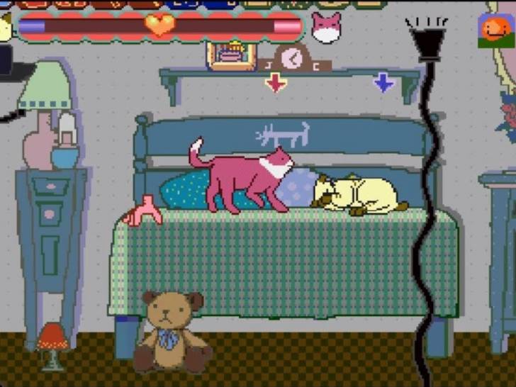 Capture d'écran du jeu "Jingle Cats" sur Playstation