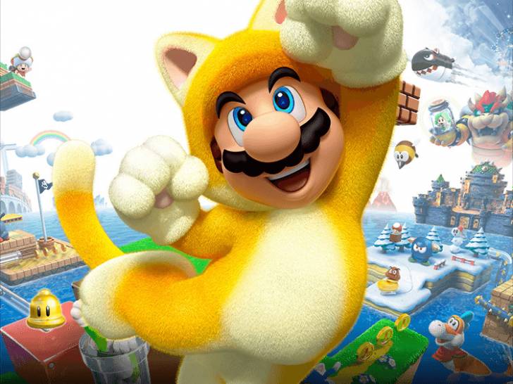 Mario et son costume de chat dans « Super Mario 3D World »