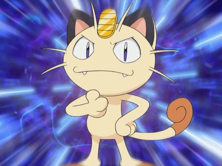 Miaouss, le chat de l'anime « Pokémon »