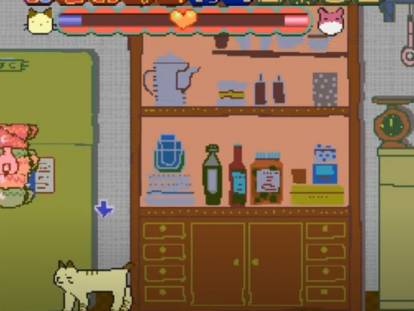Extrait de &laquo; Jingle Cats &raquo;, un jeu vid&eacute;o avec des chats
