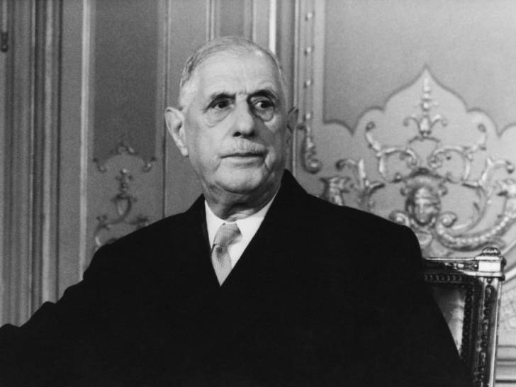 Une photo du général Charles de Gaulle vers la fin de sa vie
