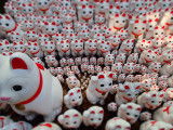 Une centaine de Maneki Neko