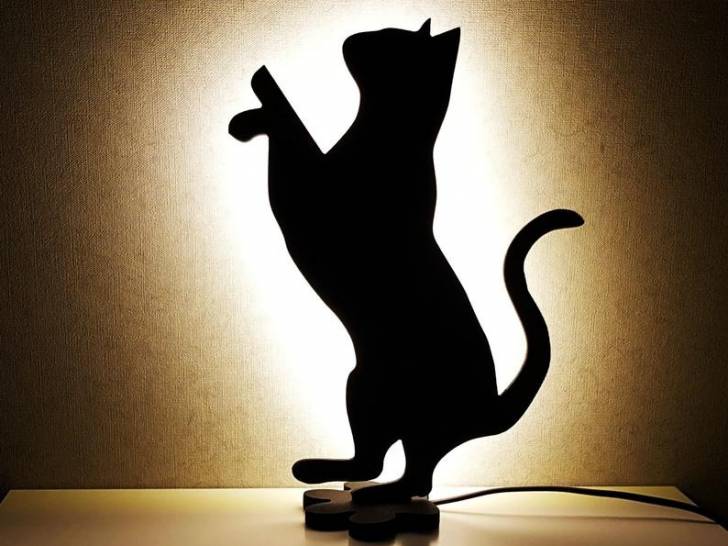 Une lampe chat en cadeau pour quelqu'un qui aime les chats