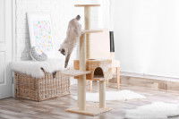 Un arbre à chat de grande taille