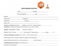 Un questionnaire que la SPA demande de remplir pour l'adoption d'un animal