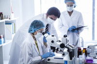 Une équipe de laborantins fait des analyses