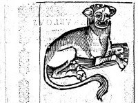 Une gravure sur bois tirée d'une édition parue en 1570 de l'ouvrage de William Baldwin intitulé « Beware the Cat », représentant un chat