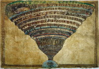 La carte de l'Enfer dessinée par Sandro Botticelli pour un manuscrit de la « Divine Comédie », de Dante Alighieri