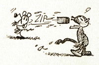 Un dessin du comic &laquo; Krazy Kat &raquo;, de George Herriman
