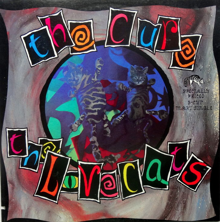La jaquette du vinyle de la chanson « The Lovecats », de The Cure