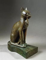 Statue de Bastet, déesse de l'Egypte antique ayant l'apparence d'un chat