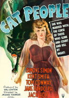 L'affiche du film « La Féline », avec une femme à côté d'un chat noir