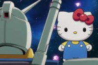 Image du dessin animé « Gundam vs Hello Kitty »