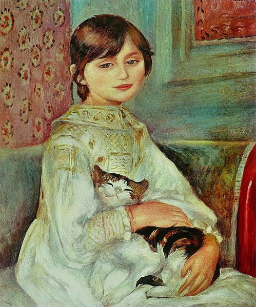 Le tableau « Julie Manet » ou « L’Enfant au Chat », de Pierre-Auguste Renoir, qui représente une jeune fille avec un chat dans ses bras