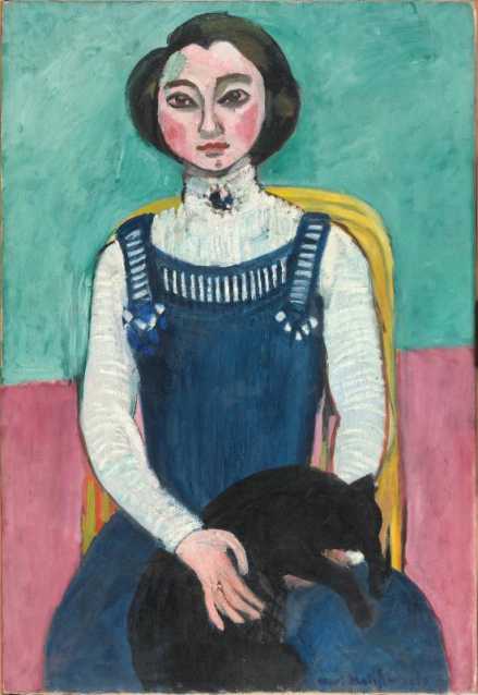 Marguerite Au Chat Noir De Henri Matisse 1910