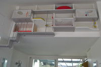 Espaces pour chats sur un mur