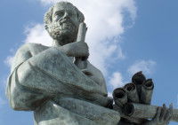 Une statue d'Aristote