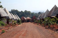 Des maisons traditionnelles dans le nord du Cameroun