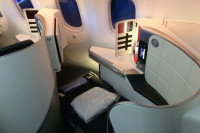 Un siège de classe Affaires dans un Boeing 787 d’Air France