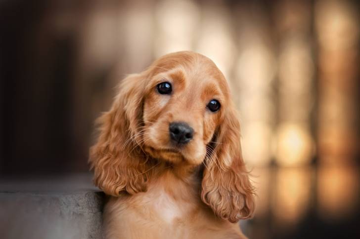 Le portrait d'un Cocker Anglais 