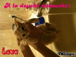 Caline a la douche! - (6 mois)