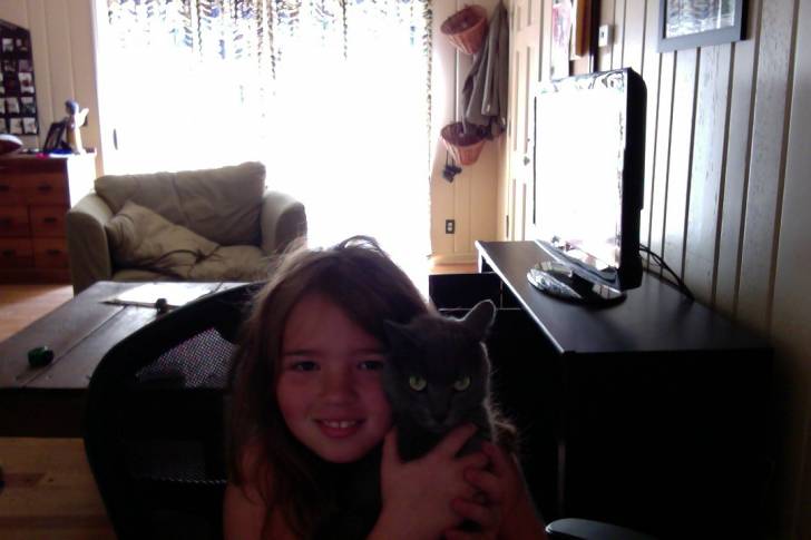 Me and my cat - (2 mois)