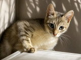 Cherche famille d'accueil en urgence pour Bichou, jeune chat de moins d'un an